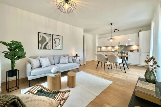 Mit Home Staging Wohnzimmer